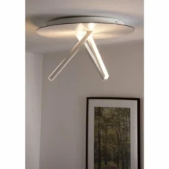 Luminaires Eva Luz Éclairage Led|Plafonnier Evaluz Orion LED Blanc, 3 lumières