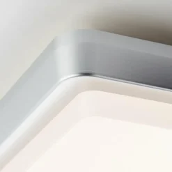plafonnier extérieur Brilliant Devora LED Argenté, 1 lumière