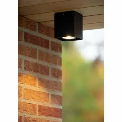 plafonnier extérieur Lucide LEEDS LED Noir, 1 lumière