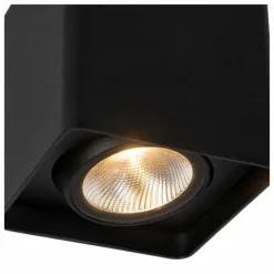 plafonnier extérieur Lucide LEEDS LED Noir, 1 lumière