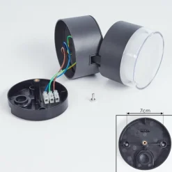 plafonnier extérieur Papagayos LED Anthracite, Blanc, 1 lumière, Changeur de couleurs
