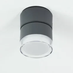 plafonnier extérieur Papagayos LED Anthracite, Blanc, 1 lumière, Changeur de couleurs