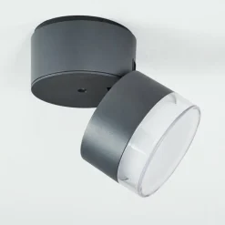 plafonnier extérieur Papagayos LED Anthracite, Blanc, 1 lumière, Changeur de couleurs