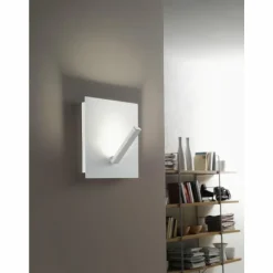 Luminaires Fabas Luce Éclairage Led|Plafonnier Fabas Luce Agia LED Blanc, 1 lumière