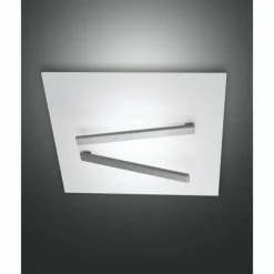 Luminaires Fabas Luce Éclairage Led|Plafonnier Fabas Luce Agia LED Blanc, 1 lumière