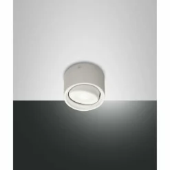 Luminaires Fabas Luce Éclairage Led|Plafonnier Fabas Luce Anzio LED Blanc, 1 lumière