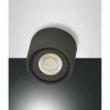 Luminaires Fabas Luce Éclairage Led|Plafonnier Fabas Luce Anzio LED Anthracite, 1 lumière