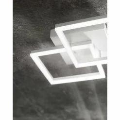 Luminaires Fabas Luce Éclairage Led|Plafonnier Fabas Luce Bard LED Blanc, 1 lumière