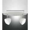 Luminaires Fabas Luce Éclairage Led|Plafonnier Fabas Luce Bike LED Blanc, 2 lumières