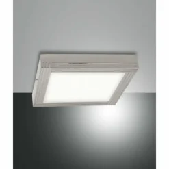 Luminaires Fabas Luce Éclairage Led|Plafonnier Fabas Luce Egon LED Nickel mat, 1 lumière
