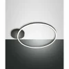 Luminaires Fabas Luce Éclairage Led|Plafonnier Fabas Luce Giotto LED Noir, 1 lumière