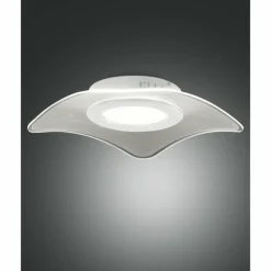 Luminaires Fabas Luce Éclairage Led|Plafonnier Fabas Luce Ibiza LED Blanc, 1 lumière