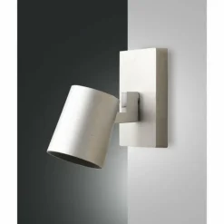 Luminaires Fabas Luce Spots Et Projecteurs|Plafonnier Fabas Luce Modo Aluminium, 1 lumière