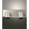 Luminaires Fabas Luce Plafonniers|Plafonnier Fabas Luce Modo Aluminium, 2 lumières