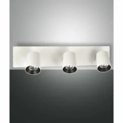 Luminaires Fabas Luce Plafonniers|Plafonnier Fabas Luce Modo Blanc, 3 lumières