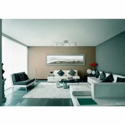 Luminaires Fabas Luce Spots Et Projecteurs|Plafonnier Fabas Luce Niko LED Nickel mat, 4 lumières