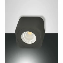 Luminaires Fabas Luce Éclairage Led|Plafonnier Fabas Luce Palmi LED Anthracite, 1 lumière