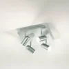 Luminaires Fabas Luce Éclairage Led|Plafonnier Fabas Luce Spotty LED Nickel mat, 4 lumières