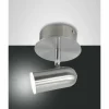 Luminaires Fabas Luce Éclairage Led|Plafonnier Fabas Luce Spotty LED Nickel mat, 1 lumière