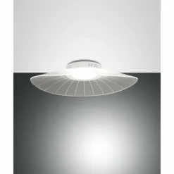 Luminaires Fabas Luce Éclairage Led|Plafonnier Fabas Luce Vela LED Blanc, 1 lumière