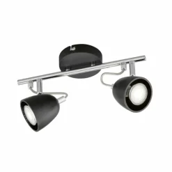 FHL easy Spots Et Projecteurs|Plafonnier FHL-easy Gemma Chrome, Noir, 2 lumières