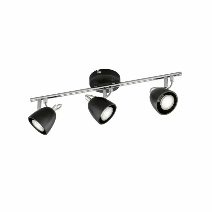 FHL easy Spots Et Projecteurs|Plafonnier FHL-easy Gemma Chrome, Noir, 3 lumières