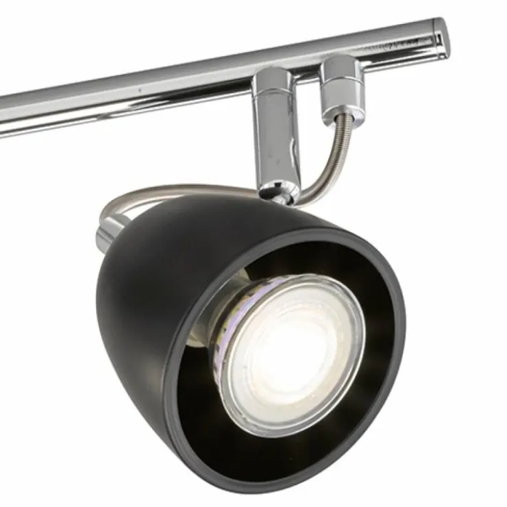 FHL easy Spots Et Projecteurs|Plafonnier FHL-easy Gemma Chrome, Noir, 3 lumières