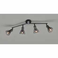 FHL easy Spots Et Projecteurs|Plafonnier FHL-easy Jess Noir, 4 lumières