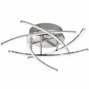 Luminaires Fischer & Honsel Éclairage Led|Plafonnier Fischer & Honsel CROSS TW LED Chrome, 5 lumières, Télécommandes, Changeur de couleurs