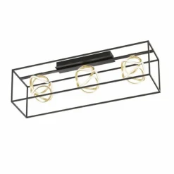 Luminaires Fischer & Honsel Éclairage Led|Plafonnier Fischer & Honsel premium Gesa LED Noir, 1 lumière