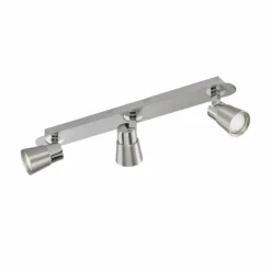 Luminaires Fischer & Honsel Plafonniers|Plafonnier Fischer & Honsel function Ike Argenté, 3 lumières