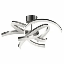 Luminaires Fischer & Honsel Éclairage Led|Plafonnier Fischer & Honsel Sund TW LED Nickel mat, 4 lumières, Télécommandes