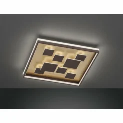Luminaires Fischer & Honsel Éclairage Led|Plafonnier Fischer & Honsel Rico LED Brun, 1 lumière