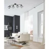 Luminaires Fischer & Honsel Plafonniers|Plafonnier Fischer & Honsel Tilda Noir, 4 lumières