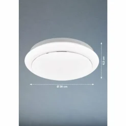 Luminaires Fischer & Honsel Éclairage Led|Plafonnier Fischer & Honsel Tivoli LED Blanc, 1 lumière