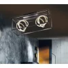 Luminaires Fischer & Honsel Éclairage Led|Plafonnier Fischer & Honsel Gisi LED Noir, 2 lumières, Télécommandes