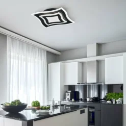 Luminaires Fischer & Honsel Éclairage Led|Plafonnier Fischer & Honsel Gorden LED Noir, 1 lumière, Télécommandes