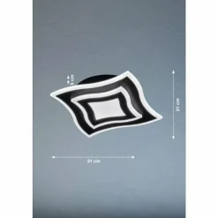 Luminaires Fischer & Honsel Éclairage Led|Plafonnier Fischer & Honsel Gorden LED Noir, 1 lumière, Télécommandes