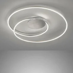 Luminaires Fischer & Honsel Éclairage Led|Plafonnier Fischer & Honsel Holy LED Nickel mat, 1 lumière, Télécommandes