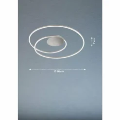 Luminaires Fischer & Honsel Éclairage Led|Plafonnier Fischer & Honsel Holy LED Nickel mat, 1 lumière, Télécommandes
