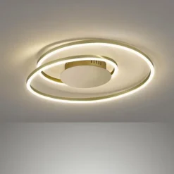 Luminaires Fischer & Honsel Éclairage Led|Plafonnier Fischer & Honsel Holy LED Laiton, 1 lumière, Télécommandes