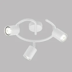 Luminaires Fischer & Honsel Spots Et Projecteurs|Plafonnier Fischer & Honsel Vano Blanc, 3 lumières