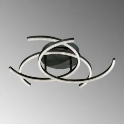 Luminaires Fischer & Honsel Éclairage Led|Plafonnier Fischer & Honsel Visby LED Noir, 3 lumières, Télécommandes