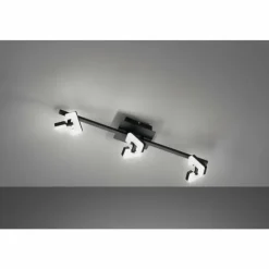 Luminaires Fischer & Honsel Éclairage Led|Plafonnier Fischer & Honsel Ray LED Noir, 3 lumières