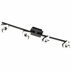 Luminaires Fischer & Honsel Éclairage Led|Plafonnier Fischer & Honsel Ray LED Noir, 4 lumières