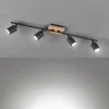 Luminaires Fischer & Honsel Éclairage Led|Plafonnier Fischer & Honsel Holton LED Noir, 4 lumières