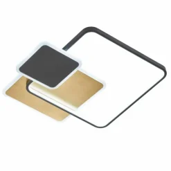 Luminaires Fischer & Honsel Éclairage Led|Plafonnier Fischer & Honsel Tomo LED Noir, 1 lumière, Télécommandes