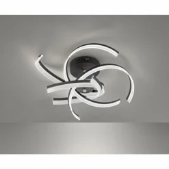 Luminaires Fischer & Honsel Éclairage Led|Plafonnier Fischer-Honsel Sund TW LED Noir, 4 lumières, Télécommandes