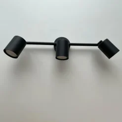 Luminaires Fischer & Honsel Spots Et Projecteurs|Plafonnier Fischer-Honsel Vano Noir, 3 lumières