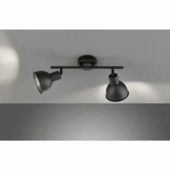 Luminaires Fischer & Honsel Plafonniers|Plafonnier Fischer-Honsel Speedy Noir, 2 lumières